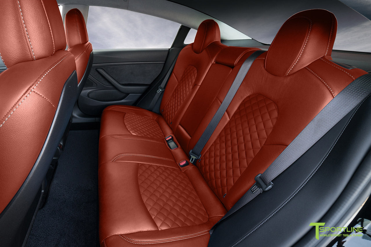Tesla Model 3 (2017 - 2023) Seat Interior Upgrade Kit - Signature Diamond Design