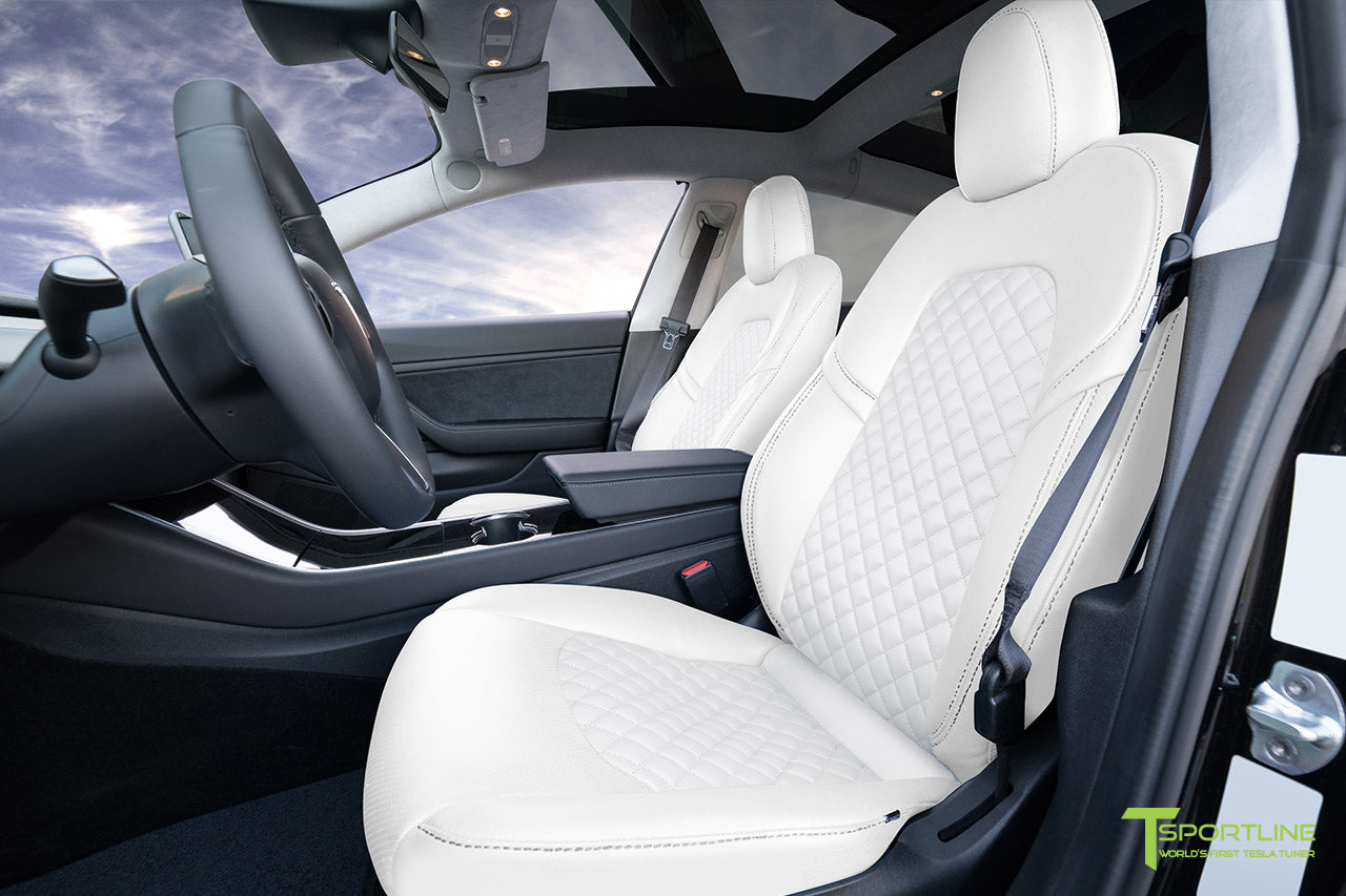 Tesla Model 3 (2017 - 2023) Seat Interior Upgrade Kit - Signature Diamond Design