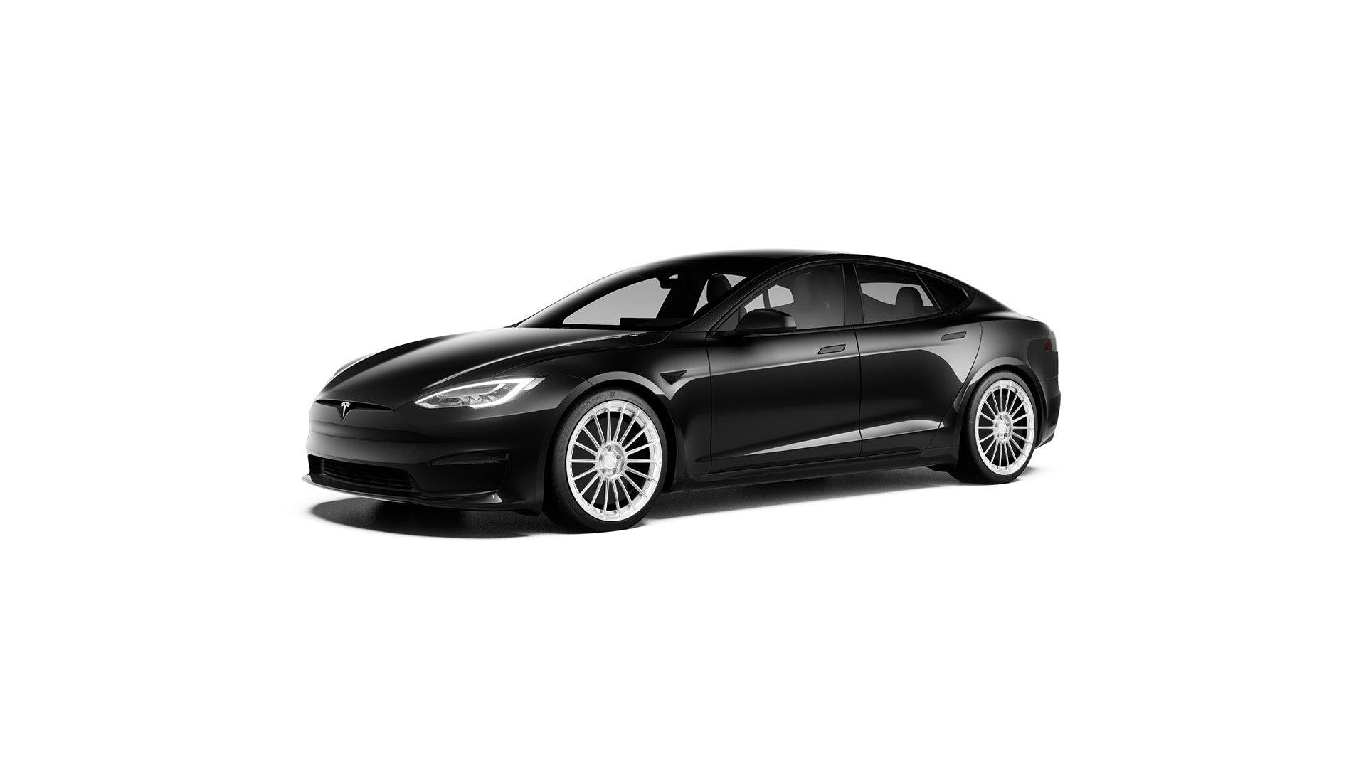 TS118 21" Tesla Model S Long Range & Plaid Wheel and Tire Package (Set of 4)