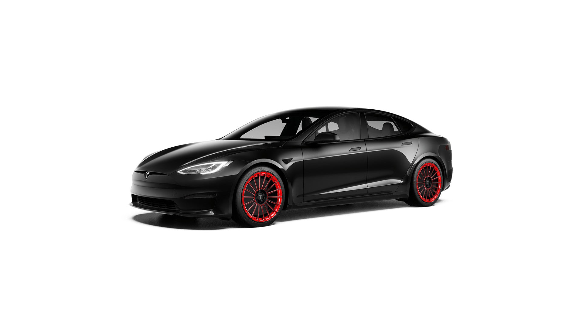 TS118 21" Tesla Model S Long Range & Plaid Wheel and Tire Package (Set of 4)