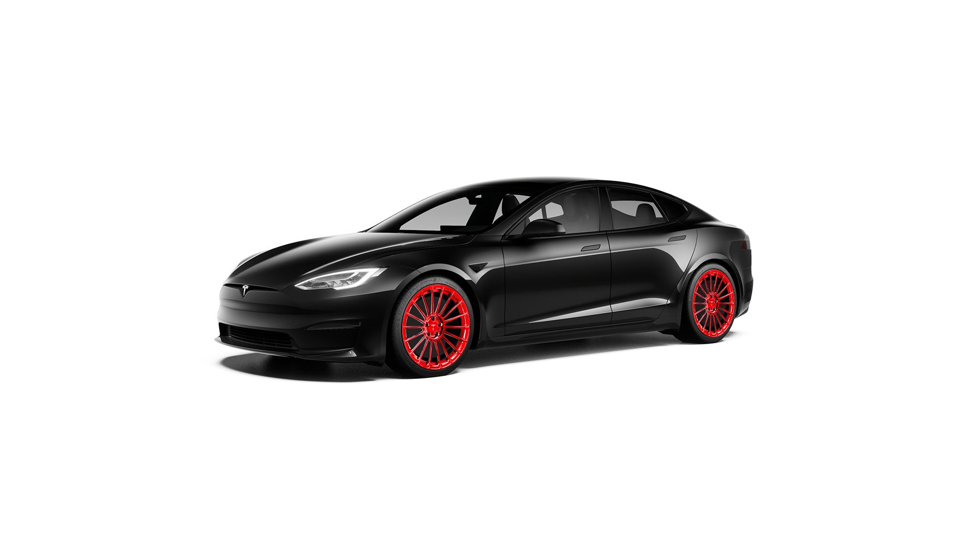 TS118 21" Tesla Model S Long Range & Plaid Wheel and Tire Package (Set of 4)