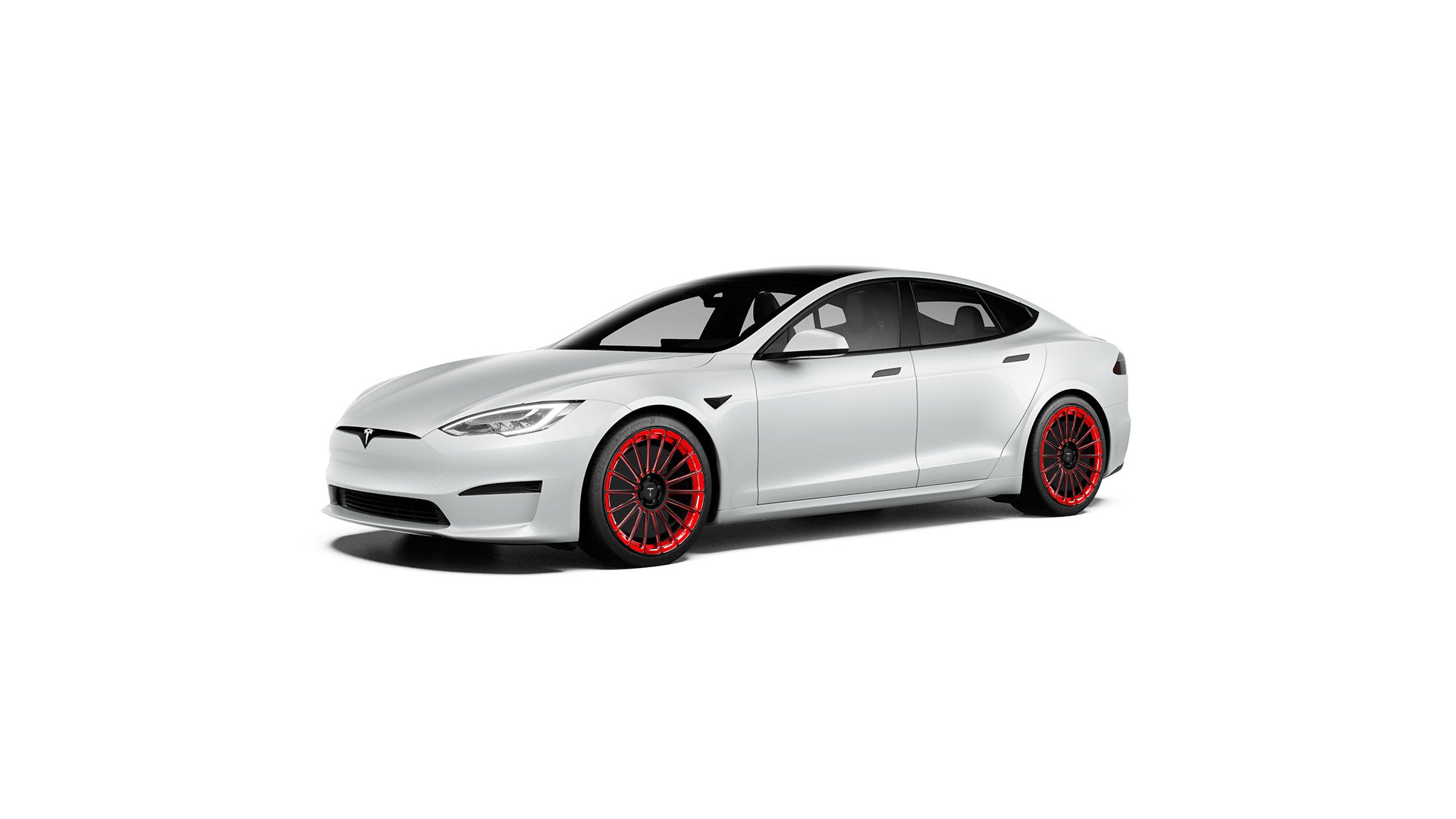 TS118 21" Tesla Model S Long Range & Plaid Wheel and Tire Package (Set of 4)