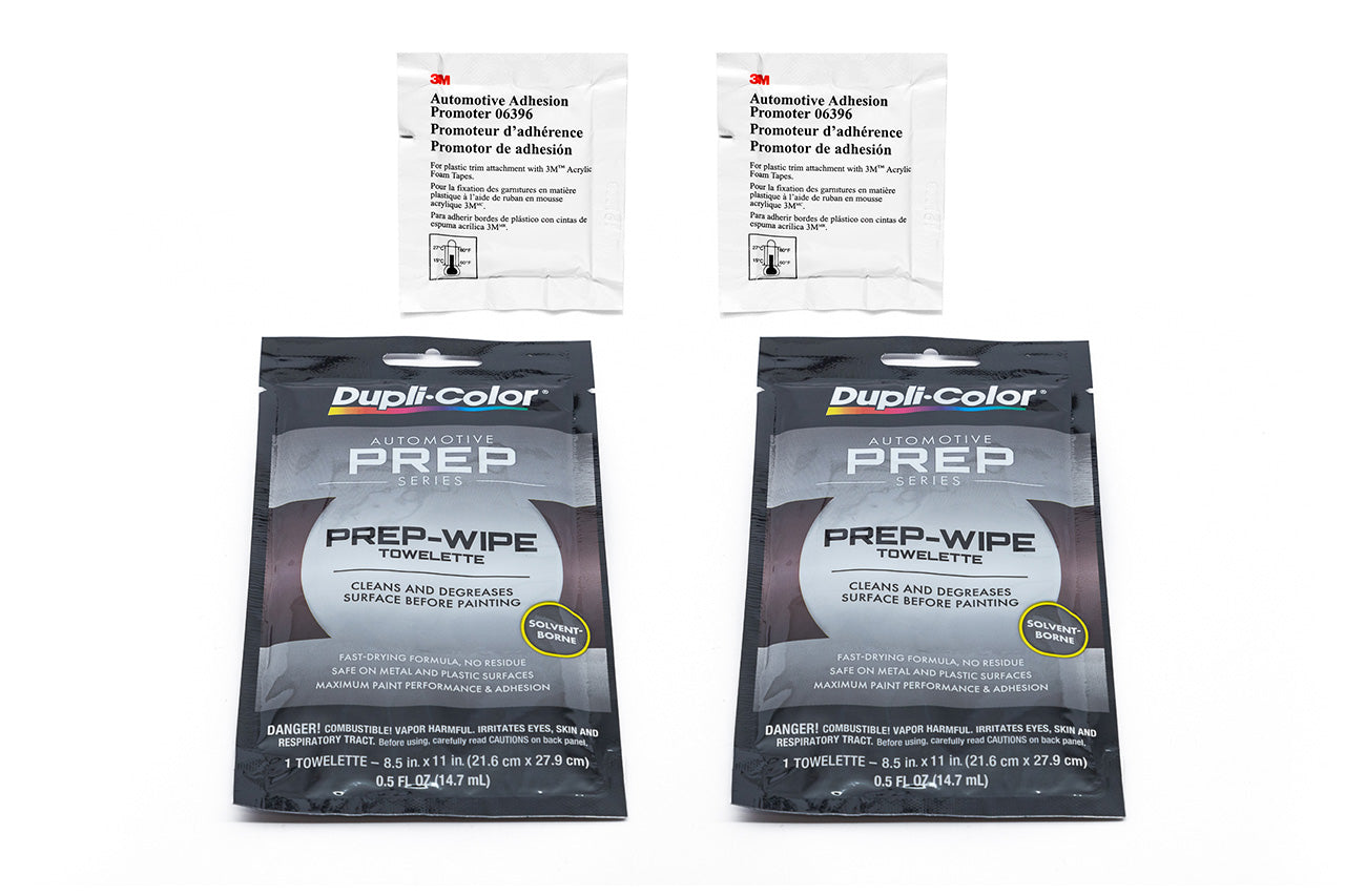 Wax and Grease Remover Surface Prep-Wipe & 3M Tape Adhesion Promoter Kit (4pcs)