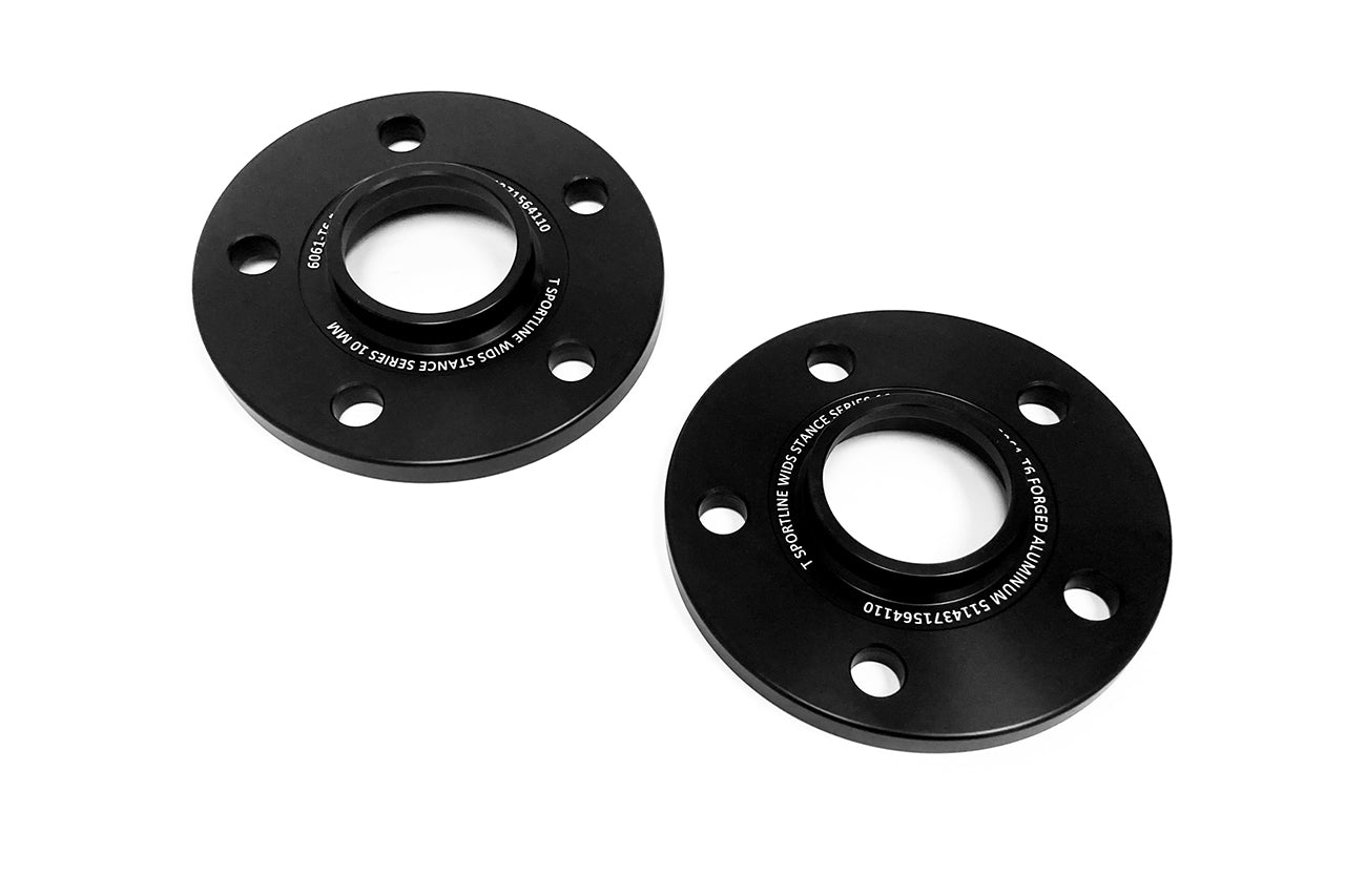 Tesla Model 3 / Y Wide Stance Black Anodized Billet Aluminum Spacer Set (Set of 2)