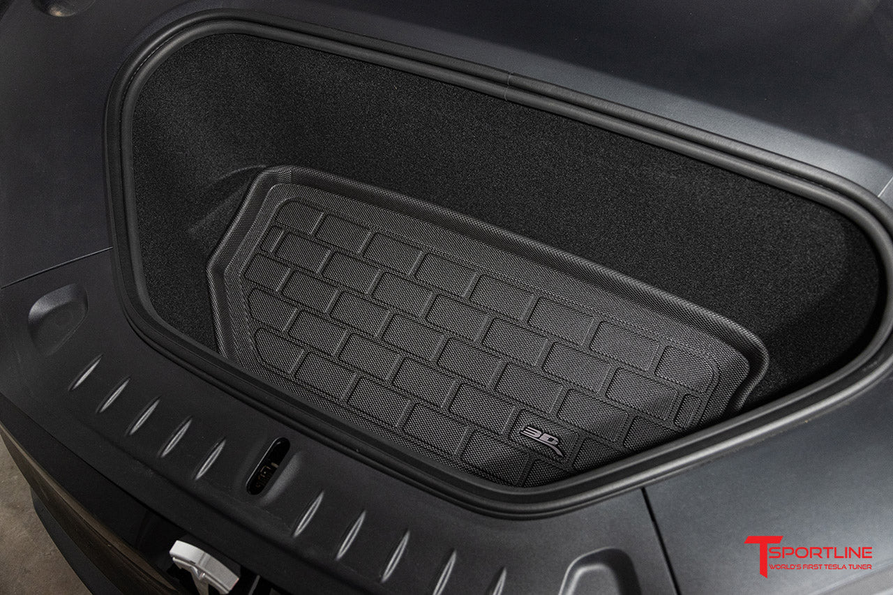 Tesla Model S 2021-Present Plaid / Long Range MAXpider 3D Kagu All-Weather Custom Fit Floor Liner Mats