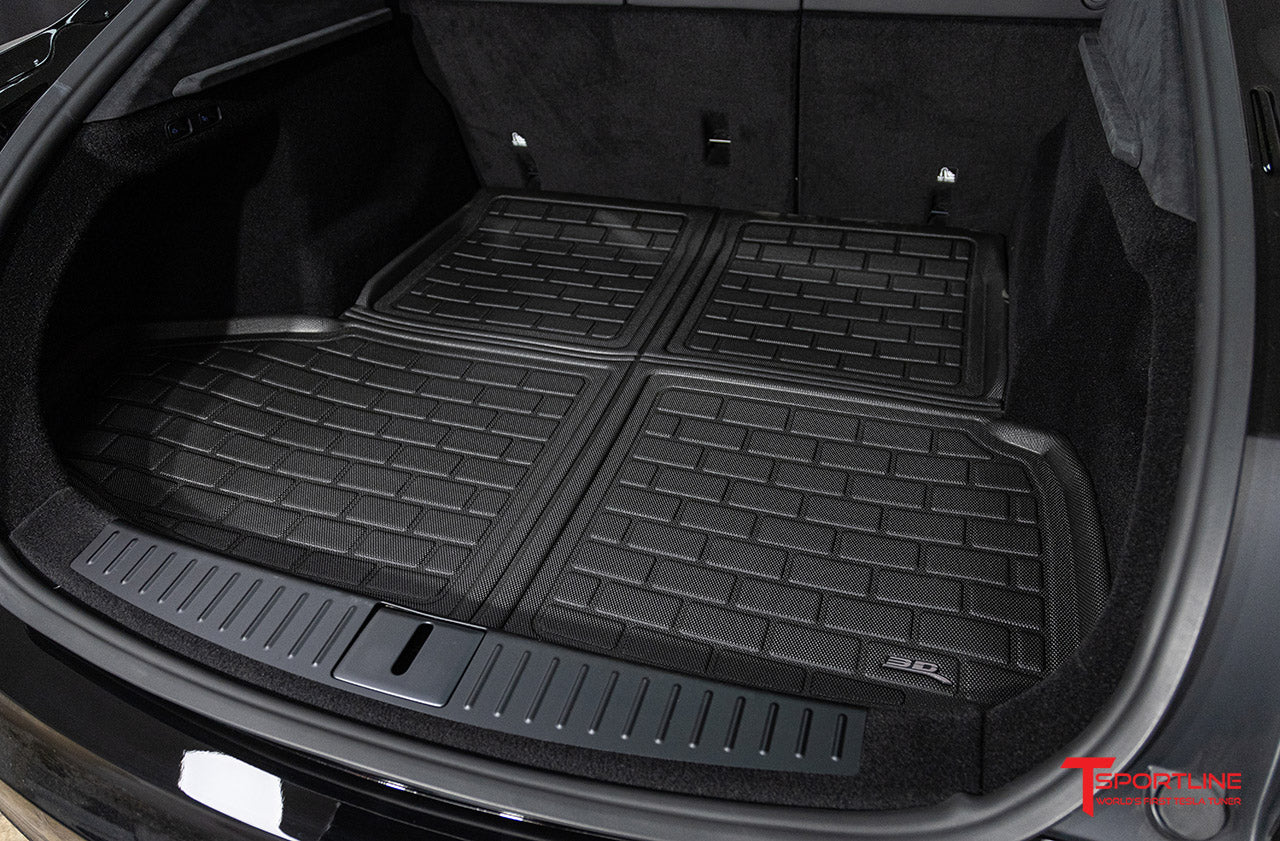 Tesla Model S 2021-Present Plaid / Long Range MAXpider 3D Kagu All-Weather Custom Fit Floor Liner Mats