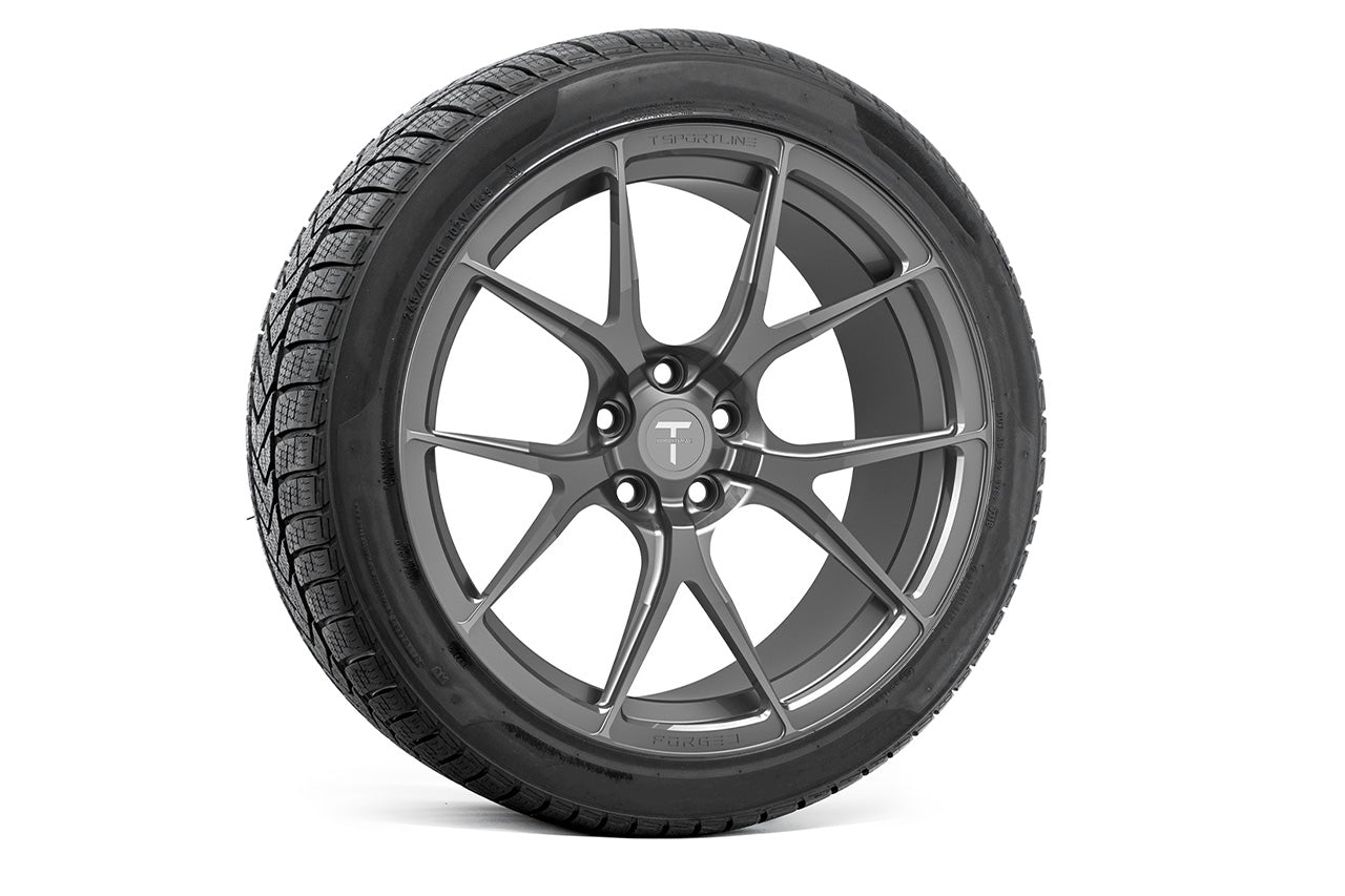 TS115 19" Tesla Model S Long Range & Plaid Wheel and Tire Package (Set of 4)
