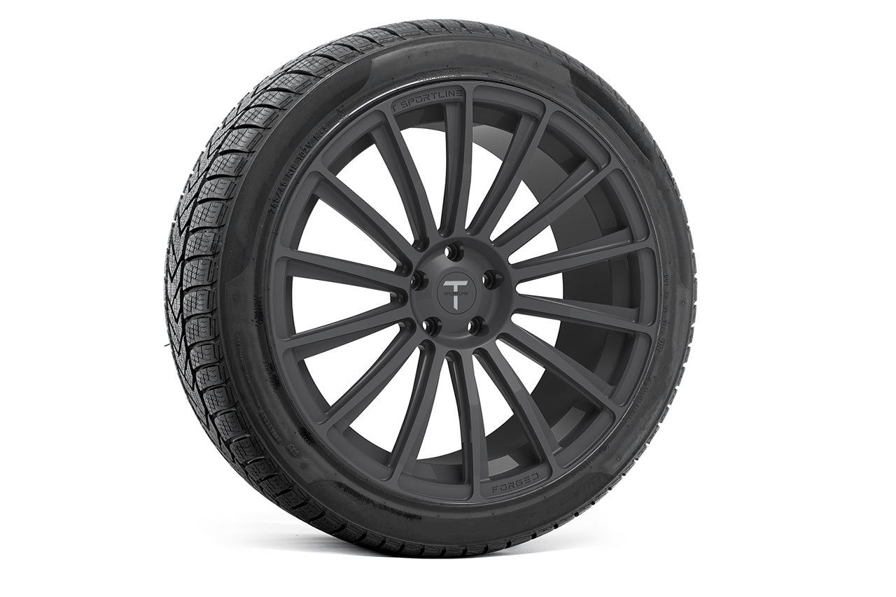 TS114 19" Tesla Model S Long Range & Plaid Wheel and Tire Package (Set of 4)