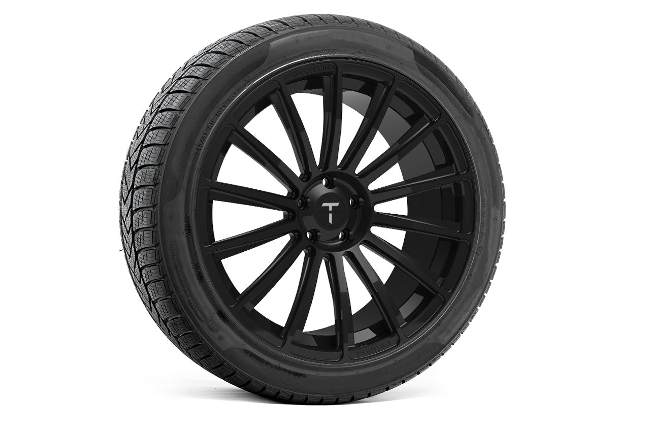TS114 19" Tesla Model S Long Range & Plaid Wheel and Tire Package (Set of 4)