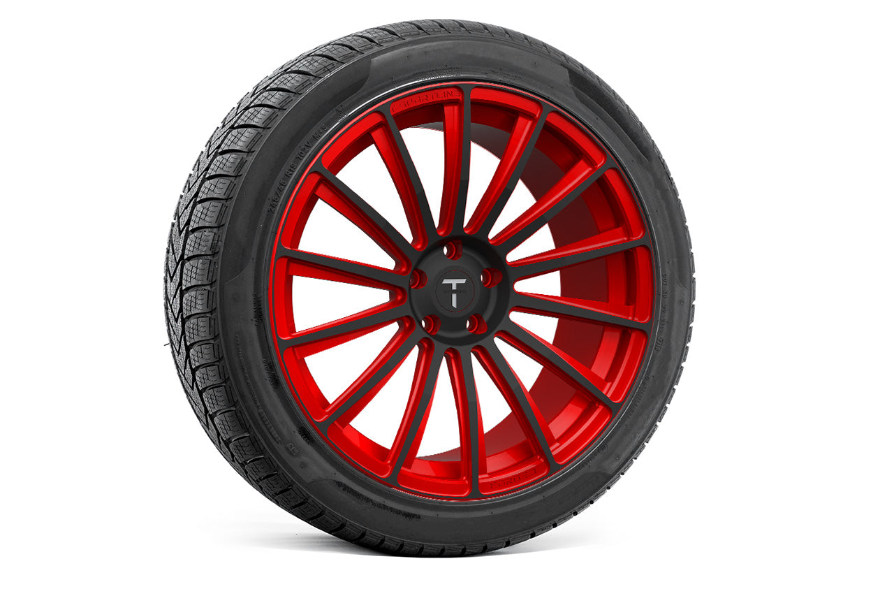 TS114 19" Tesla Model S Long Range & Plaid Wheel and Tire Package (Set of 4)