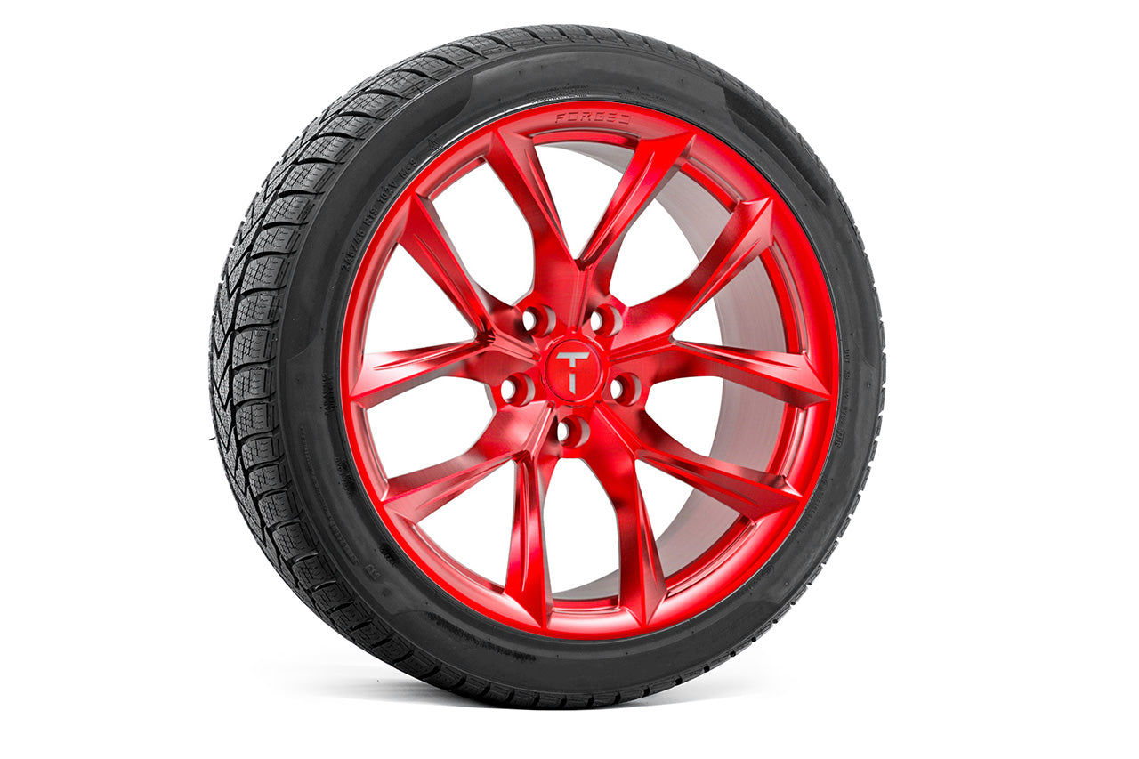 TSSF 19" Tesla Model S Long Range & Plaid Wheel and Tire Package (Set of 4)