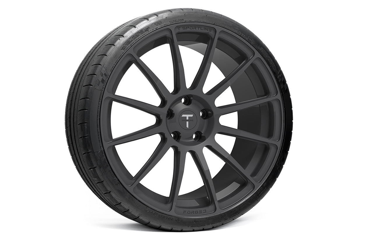TS112 21" Tesla Model S Long Range & Plaid Wheel and Tire Package (Set of 4)