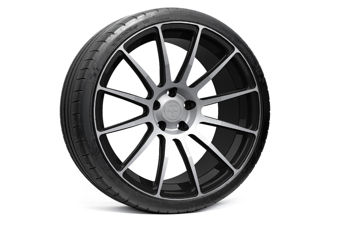 TS112 21&quot; Tesla Model S Long Range &amp; Plaid Wheel and Tire Package (Set of 4)