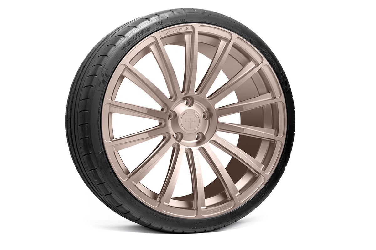 TS114 21&quot; Tesla Model S Long Range &amp; Plaid Wheel and Tire Package (Set of 4)