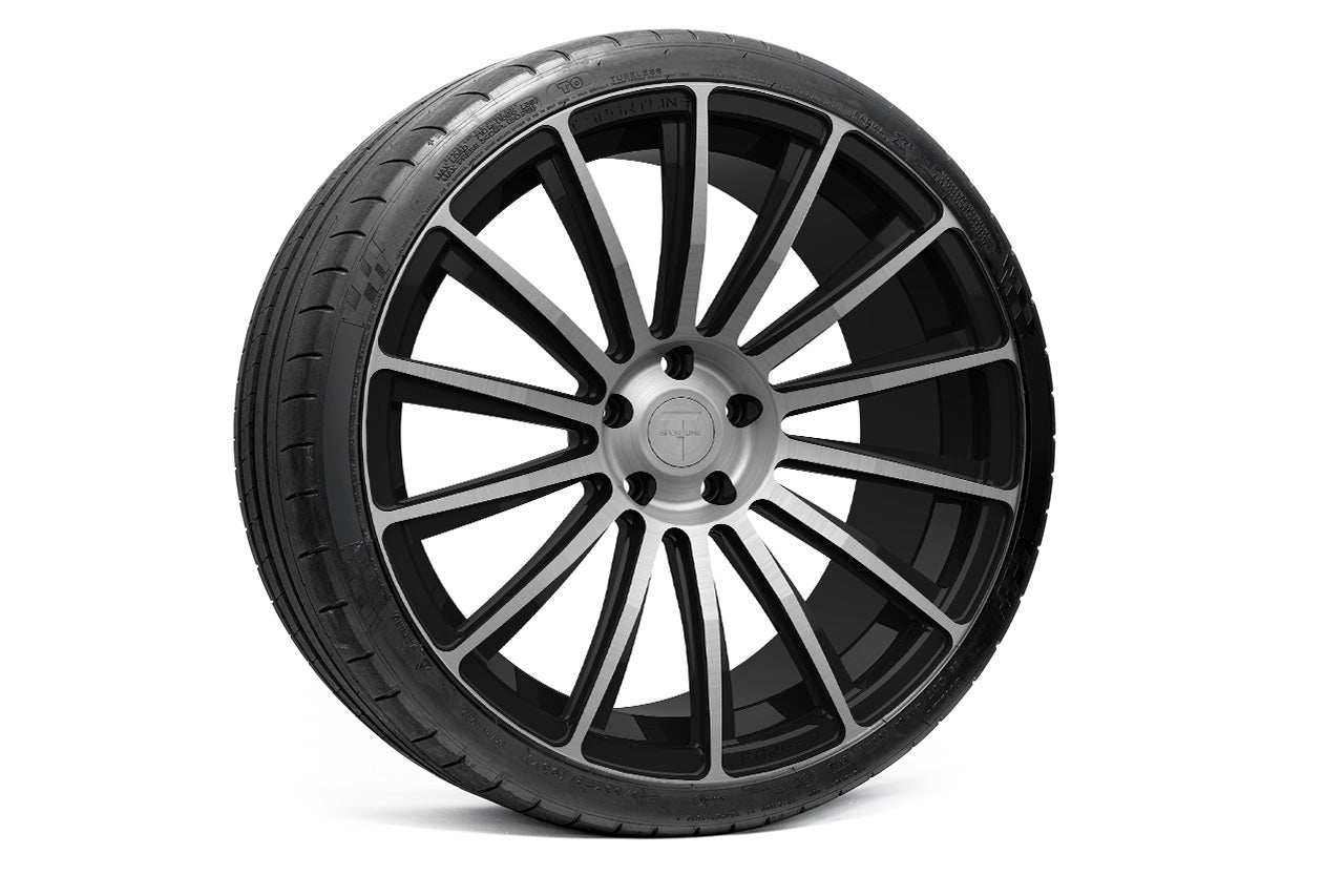 TS114 21" Tesla Model S Long Range & Plaid Wheel and Tire Package (Set of 4)