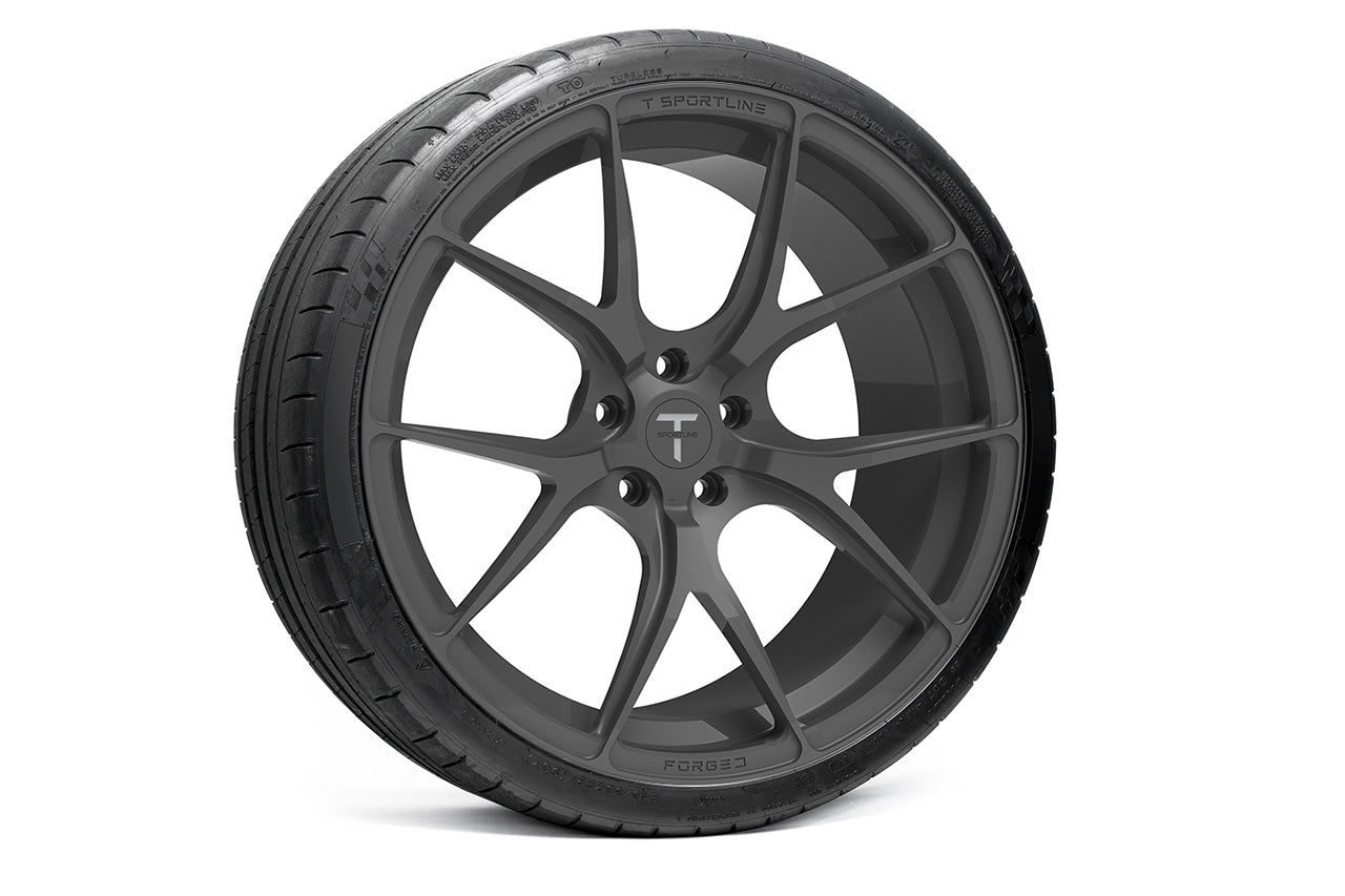 TS115 21" Tesla Model S Long Range & Plaid Wheel and Tire Package (Set of 4)