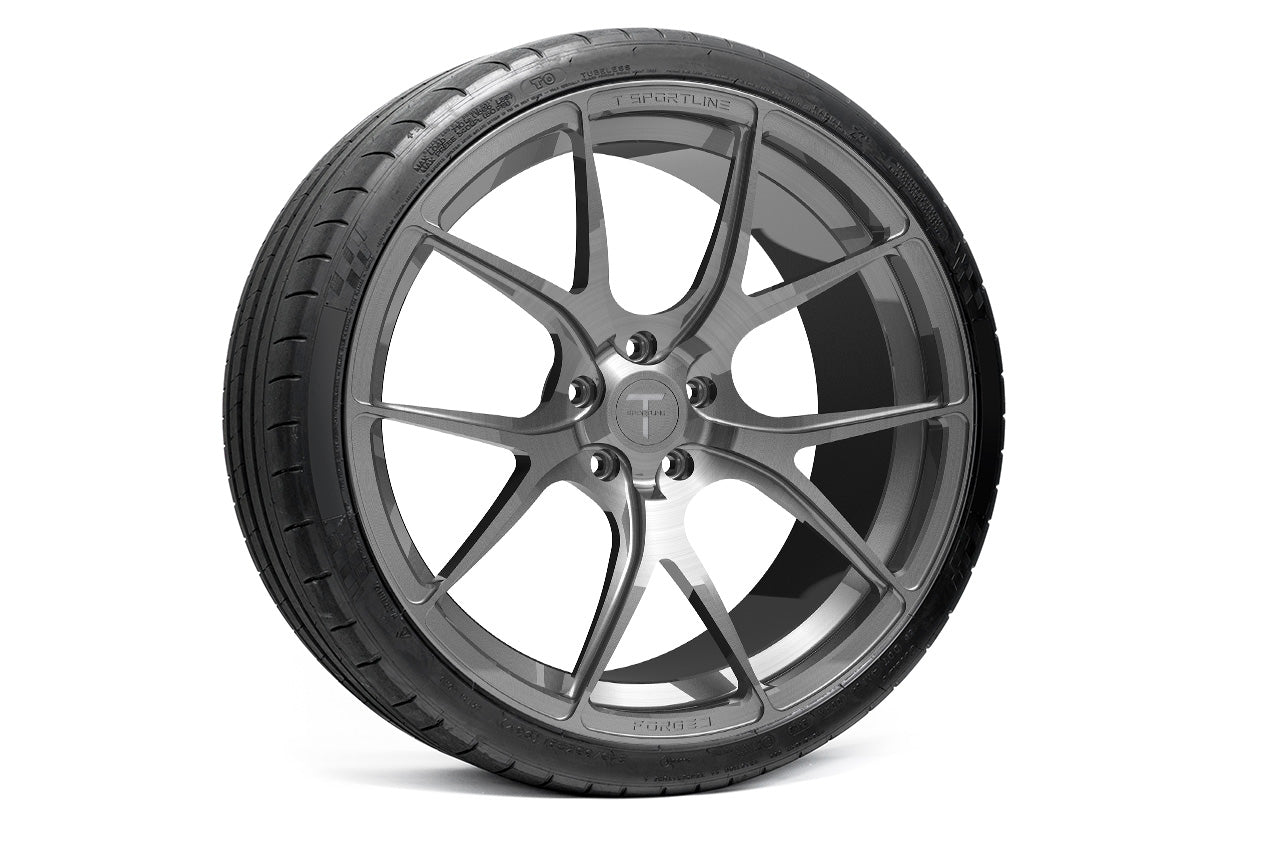 TS115 21" Tesla Model S Long Range & Plaid Wheel and Tire Package (Set of 4)