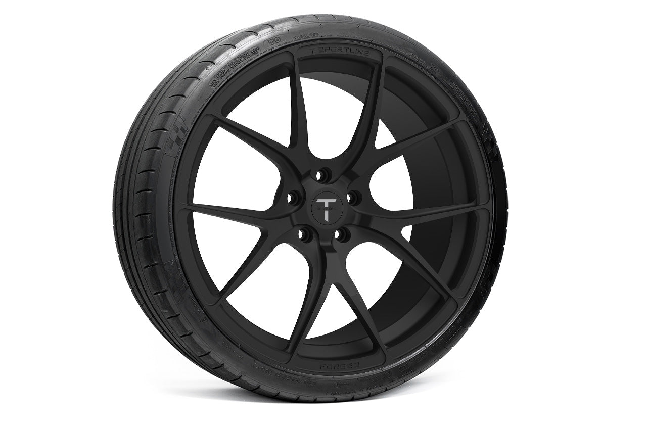 TS115 21" Tesla Model S Long Range & Plaid Wheel and Tire Package (Set of 4)