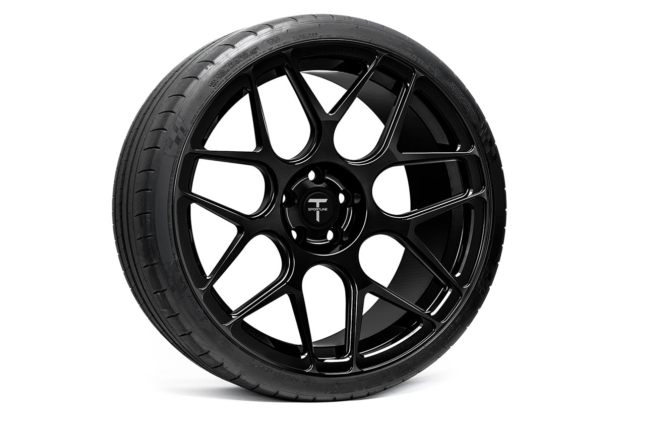 TS117 21" Tesla Model S Long Range & Plaid Wheel and Tire Package (Set of 4)