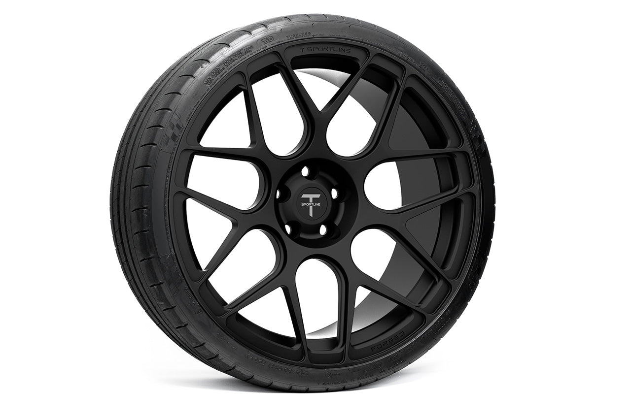 TS117 21" Tesla Model S Long Range & Plaid Wheel and Tire Package (Set of 4)