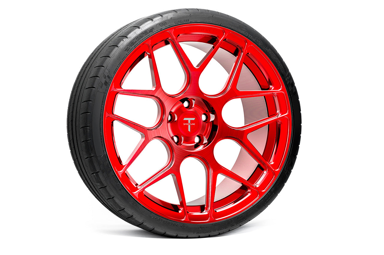 TS117 21" Tesla Model S Long Range & Plaid Wheel and Tire Package (Set of 4)
