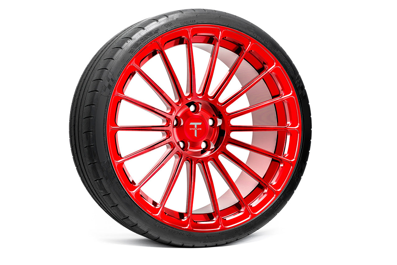 TS118 21" Tesla Model S Long Range & Plaid Wheel and Tire Package (Set of 4)
