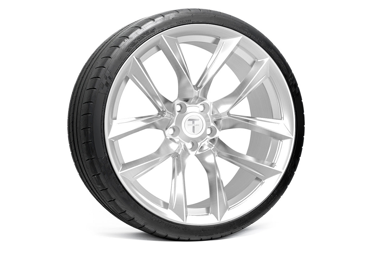 TSSF 21" Tesla Model S Long Range & Plaid Wheel and Tire Package (Set of 4)