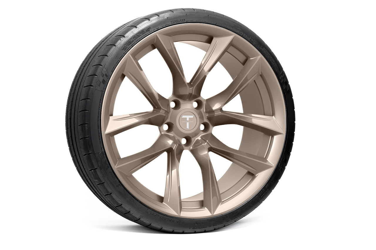 TSSF 21" Tesla Model S Long Range & Plaid Wheel and Tire Package (Set of 4)