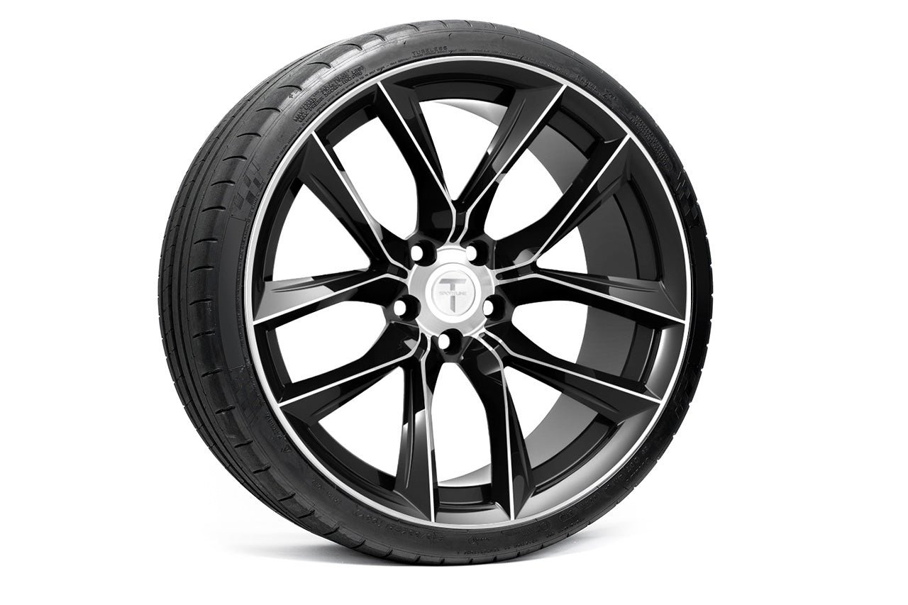 TSSF 21" Tesla Model S Long Range & Plaid Wheel and Tire Package (Set of 4)