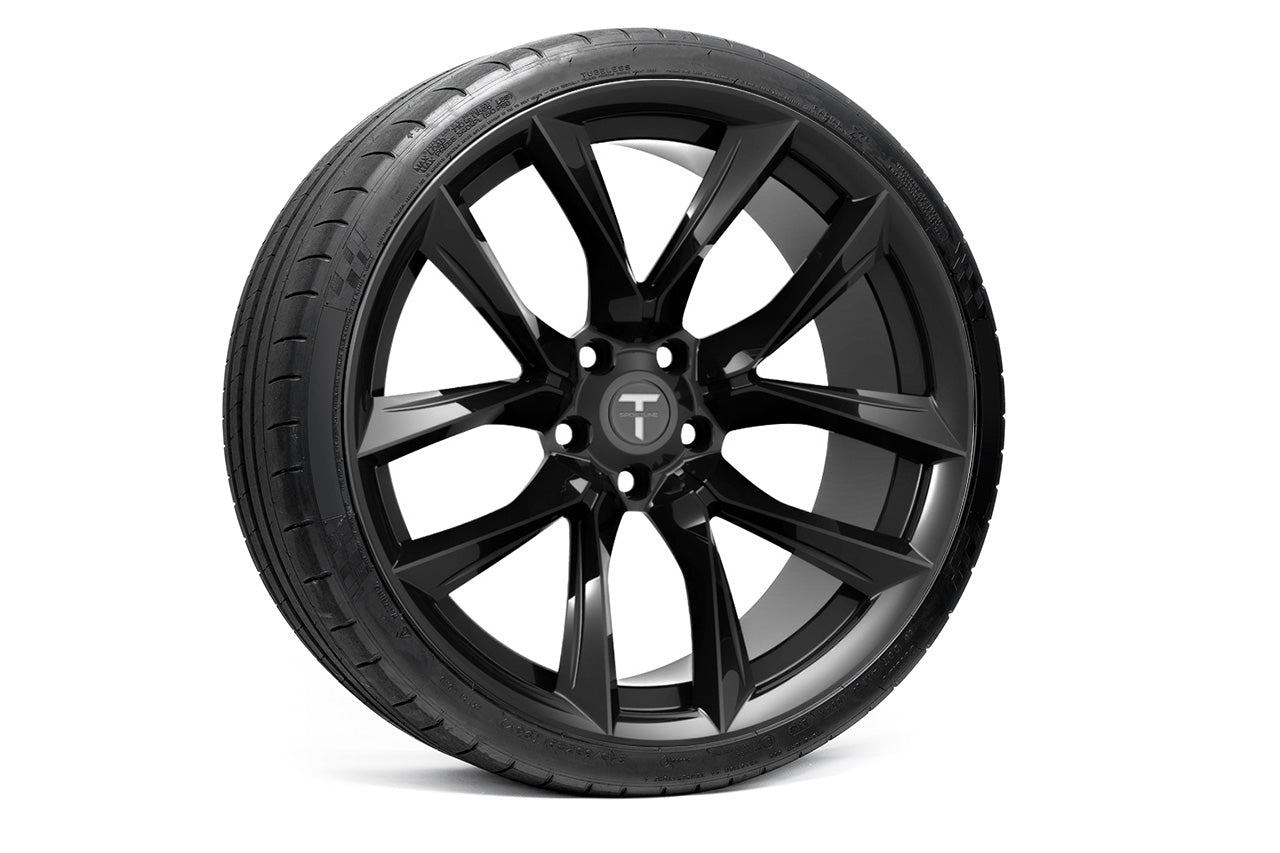 TSSF 21" Tesla Model S Long Range & Plaid Wheel and Tire Package (Set of 4)