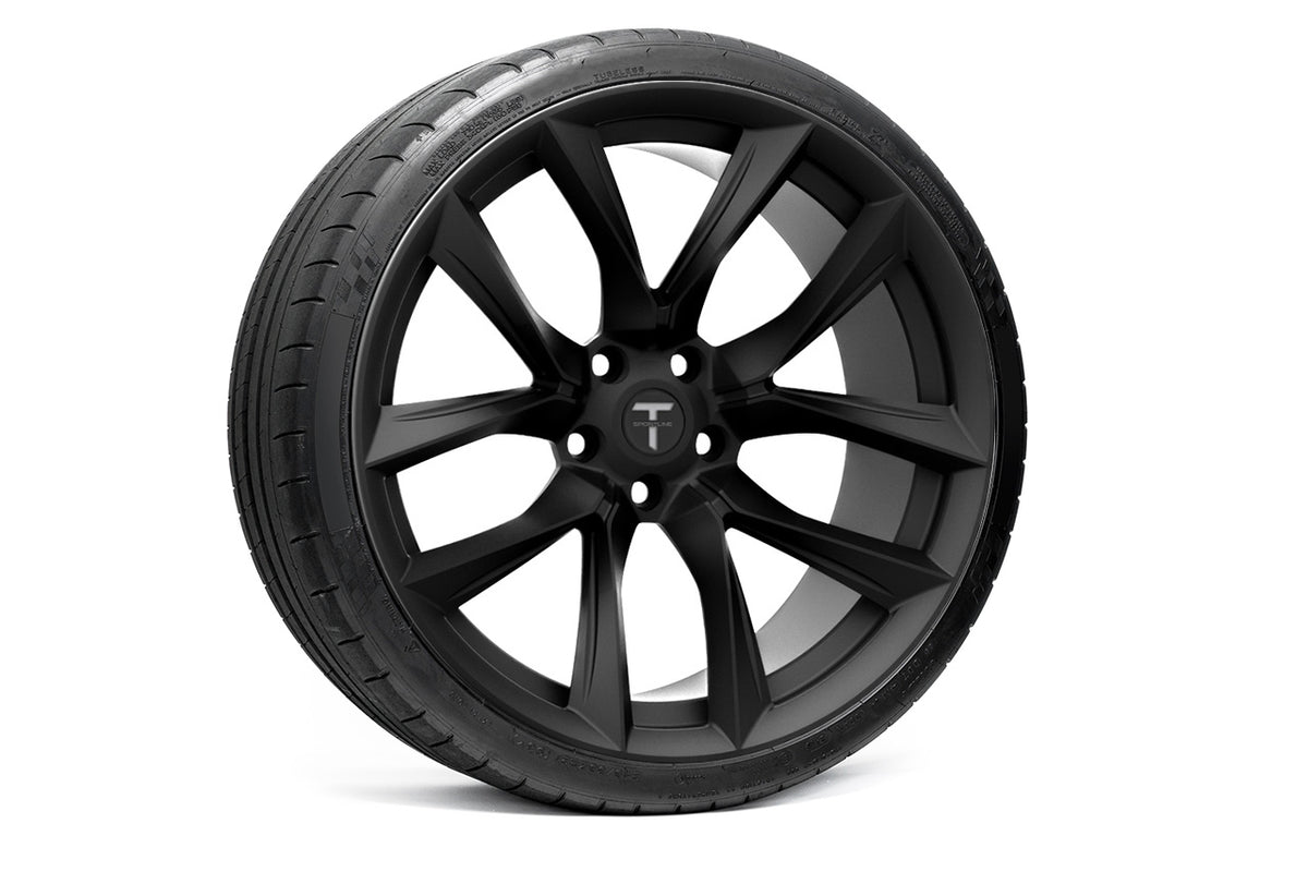TSSF 21&quot; Tesla Model S Long Range &amp; Plaid Wheel and Tire Package (Set of 4)