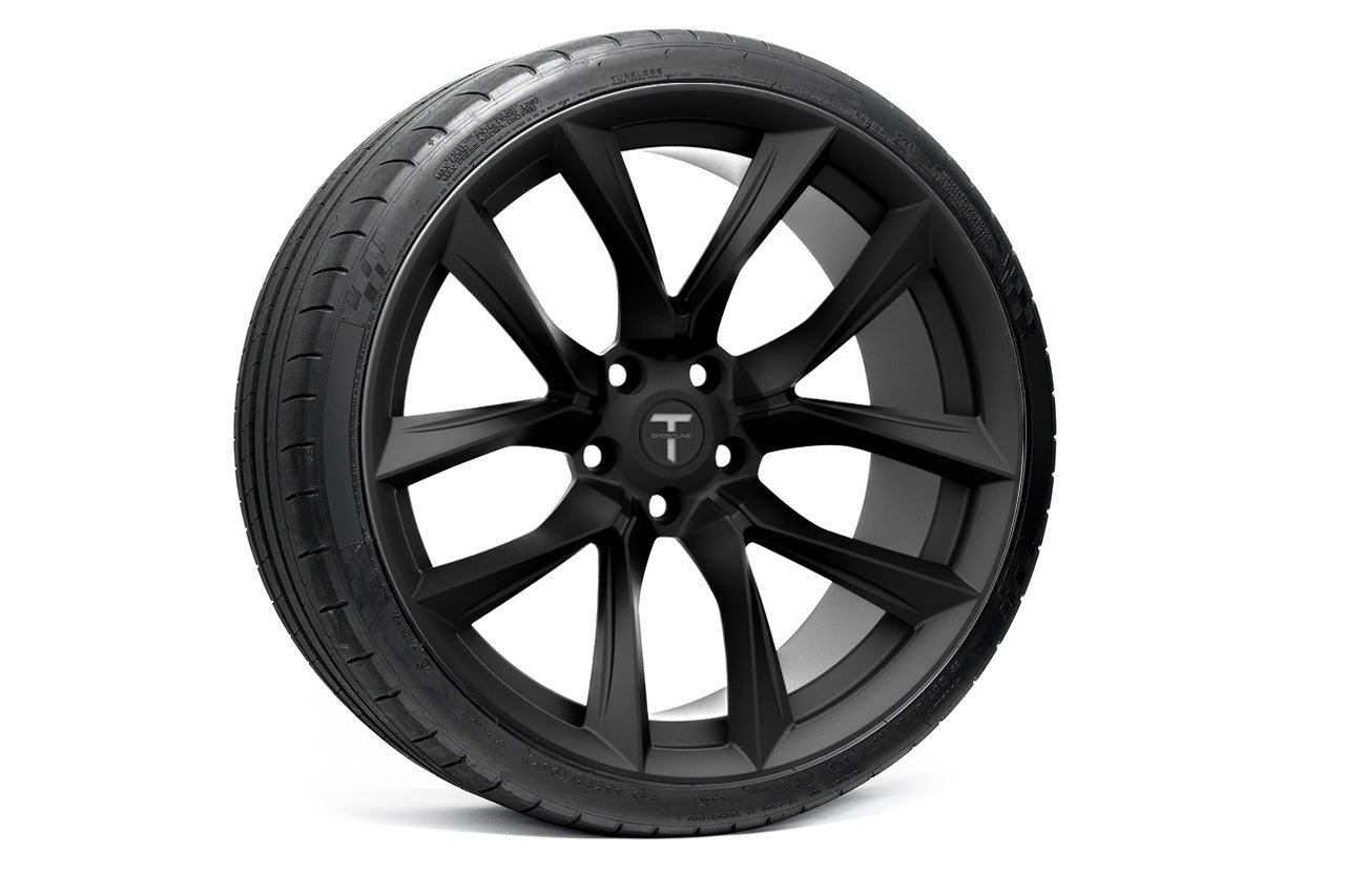 TSSF 21" Tesla Model S Long Range & Plaid Wheel and Tire Package (Set of 4)