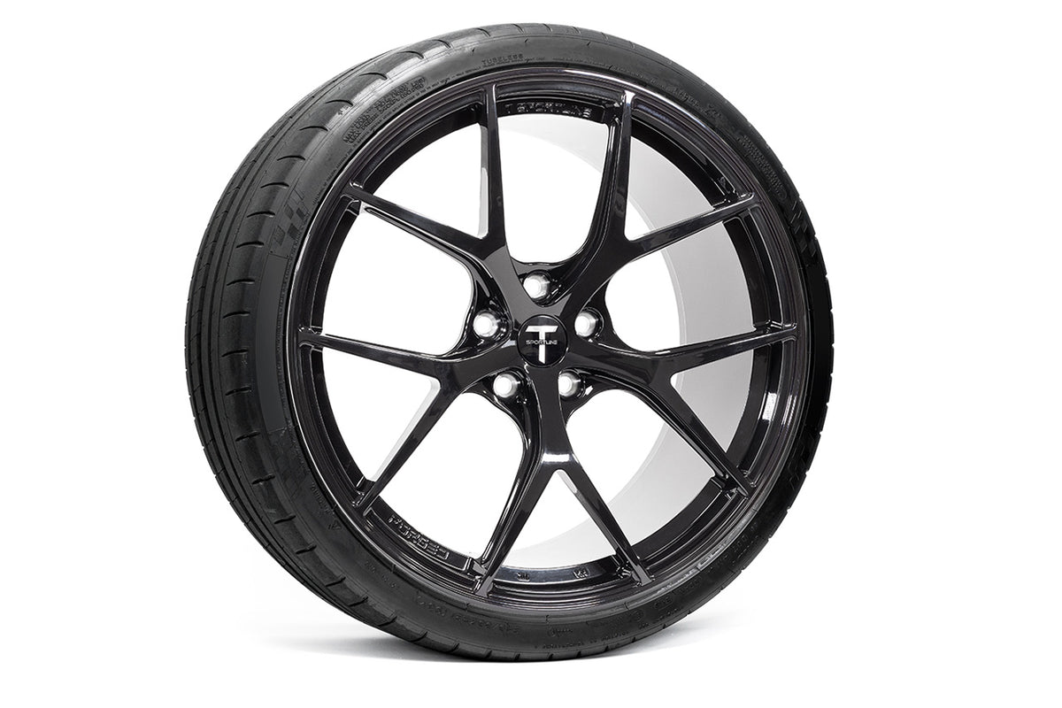 TXL115 21&quot; Tesla Model S Plaid &amp; Long Range Fully Forged Lightweight Tesla Wheel and Tire Package (Set of 4)