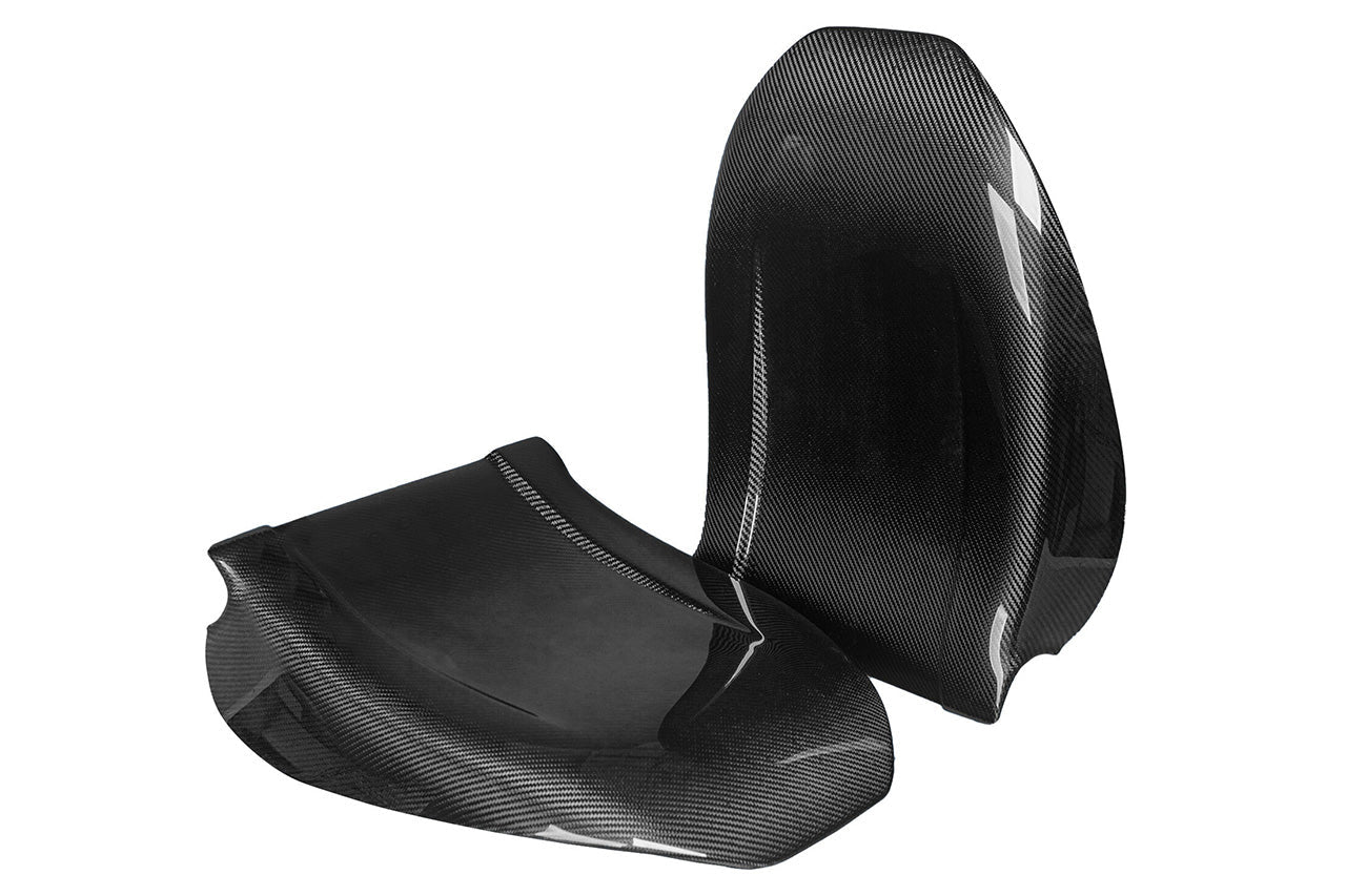 Tesla Model X Long Range & Plaid Carbon Fiber Seat Back Set (2021 - Present)