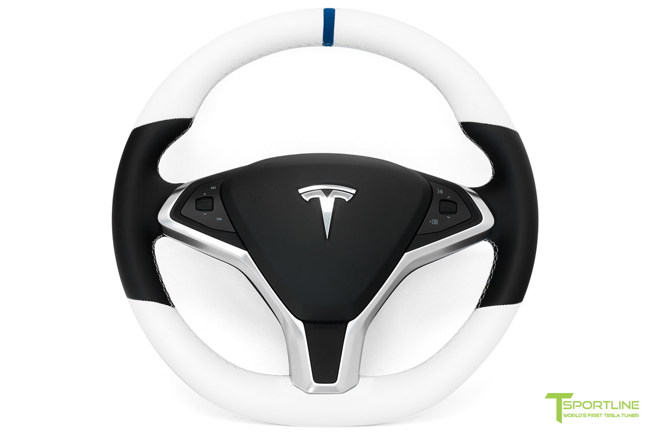 Tesla Model X Steering Wheel Custom Upholstered (2016 - 2020)