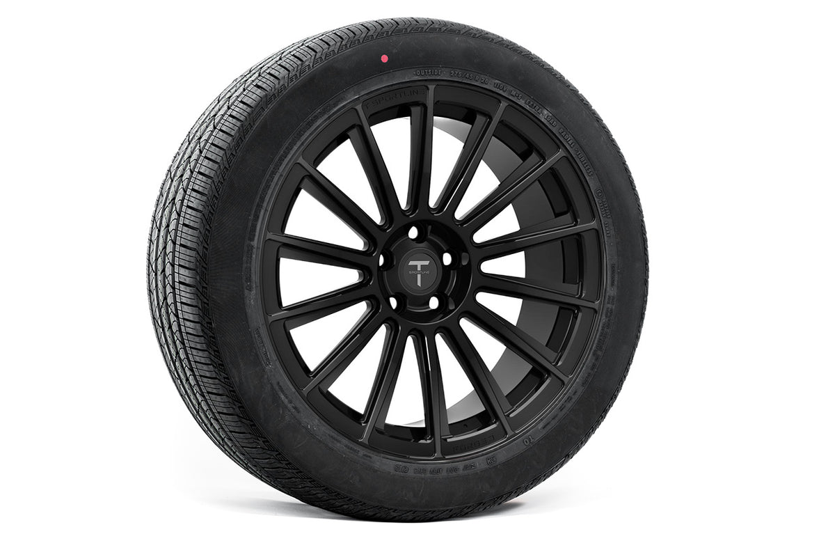 MX114 20&quot; Tesla Model X Long Range &amp; Plaid Wheel And Tire Package (Set of 4)