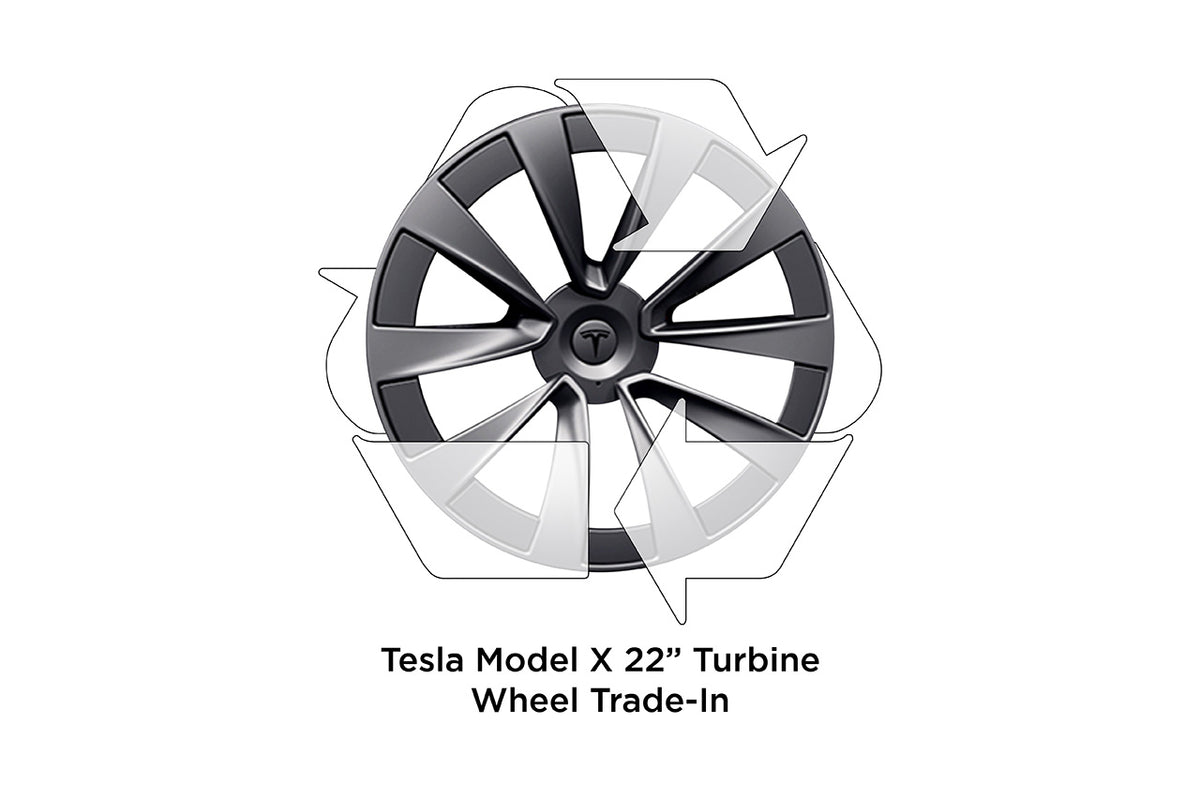 $800 REBATE! Trade-In Your Factory Tesla Model X 22&quot; Turbine Wheels (click for details)