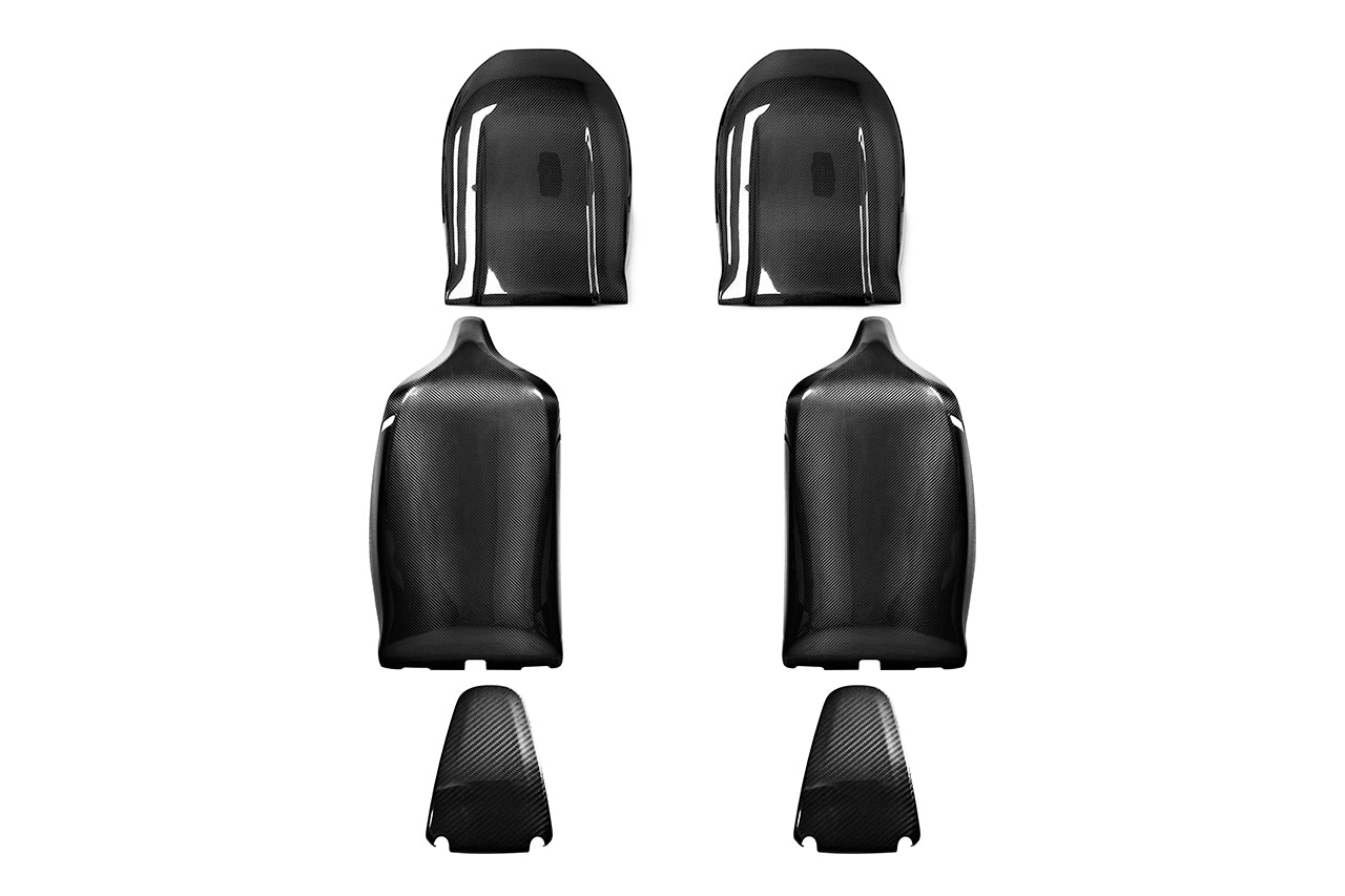 Tesla Model X Long Range & Plaid Carbon Fiber Seat Back Set (2021 - Present)