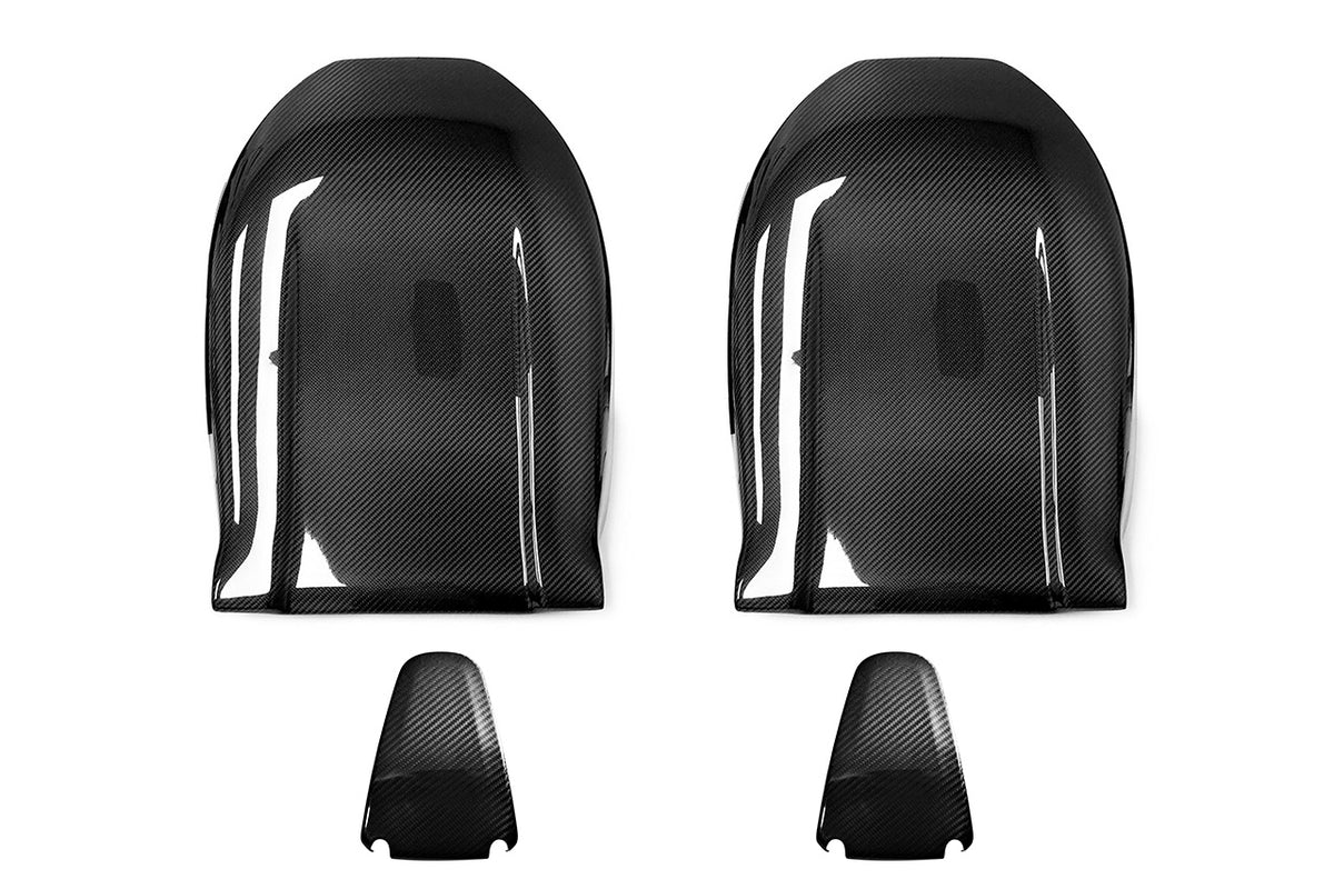 Tesla Model X Long Range &amp; Plaid Carbon Fiber Seat Back Set (2021 - Present)