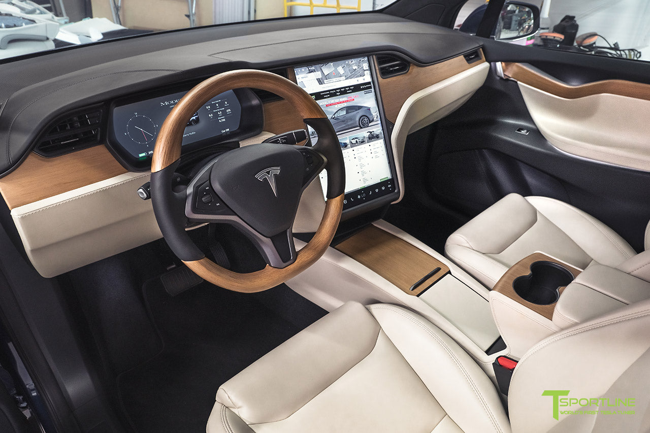 Tesla Model X Oak Wood Steering Wheel (2016 - 2020)