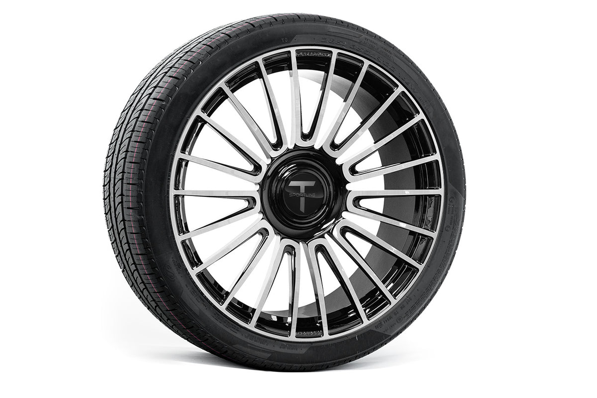 MX2022 22&quot; Tesla Model X Long Range &amp; Plaid Limited Edition Wheel and Tire Package (Set of 4)