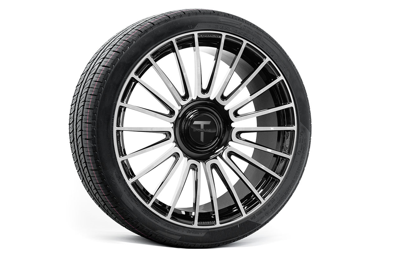 MX2022 22" Tesla Model X Long Range & Plaid Limited Edition Wheel and Tire Package (Set of 4)