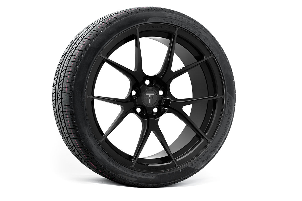 MX115 22" Tesla Model X Long Range & Plaid Wheel and Tire Package (Set of 4)