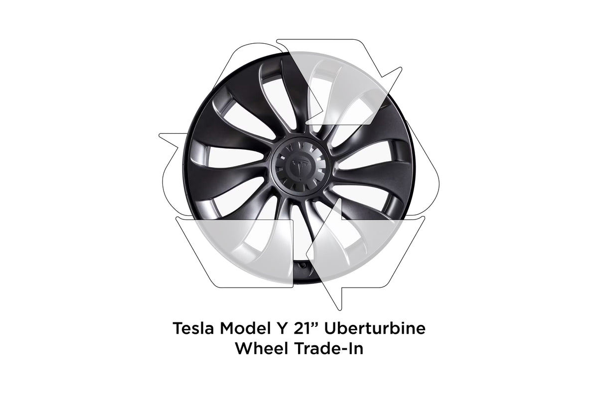 REBATE! Trade-In Your Factory Tesla Model Y 19&quot; Gemini 20&quot; Induction or 21&quot; Uberturbine Wheels (click for details)