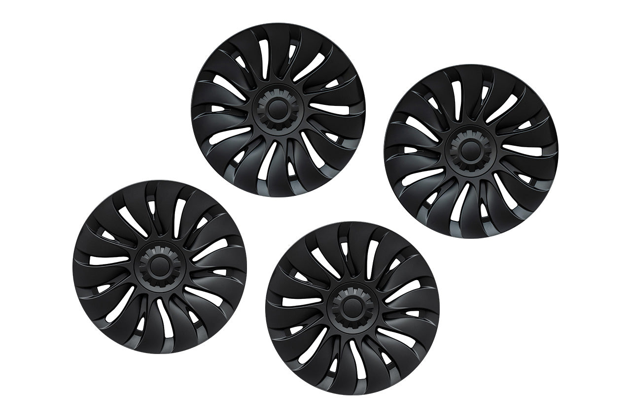 TSY14d Tesla Model Y Max Range Directional Aero Wheel Cover Set for 19" Factory Tesla Wheel