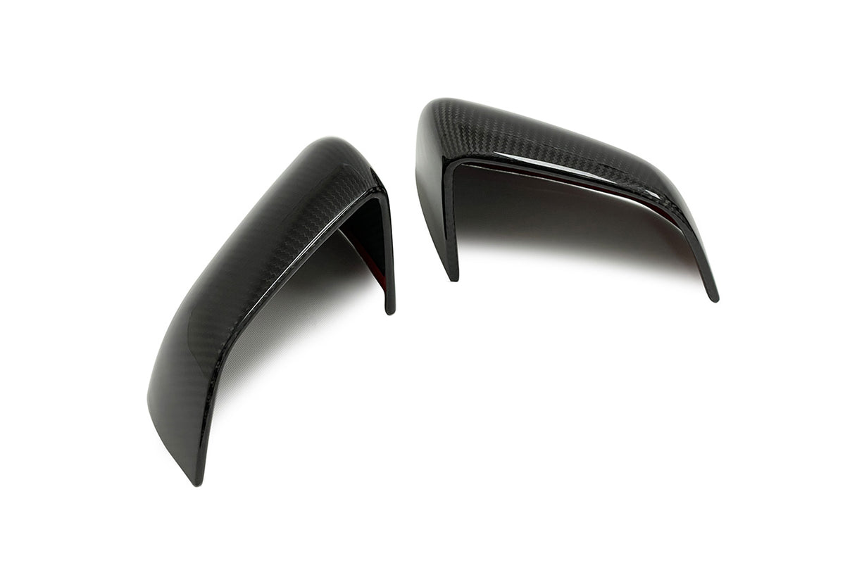 Tesla Model Y Precision Carbon Fiber Side Mirror Caps (Set of 2 Covers)