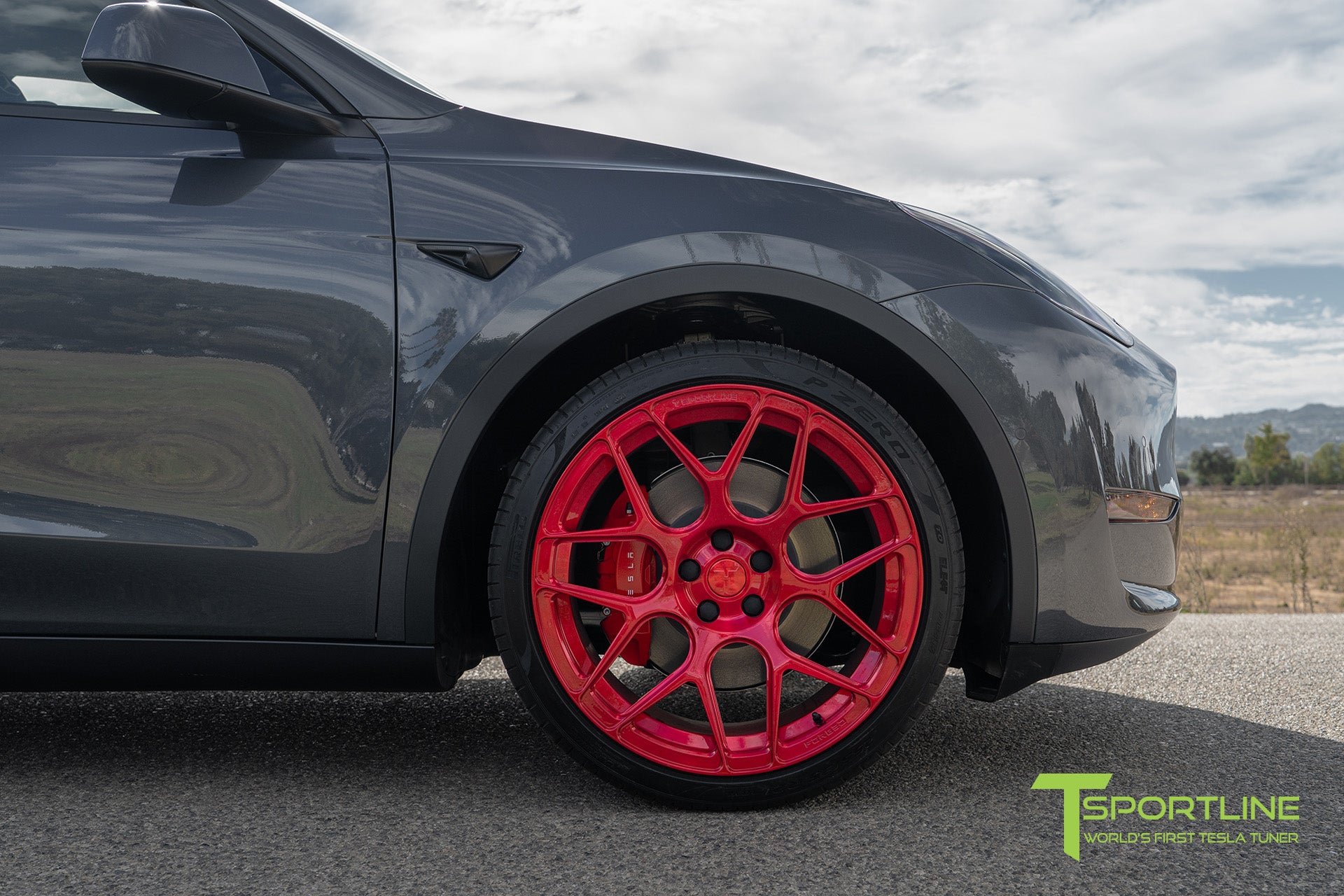 TY117 21" Tesla Model Y Wheel and Tire Package (Set of 4)