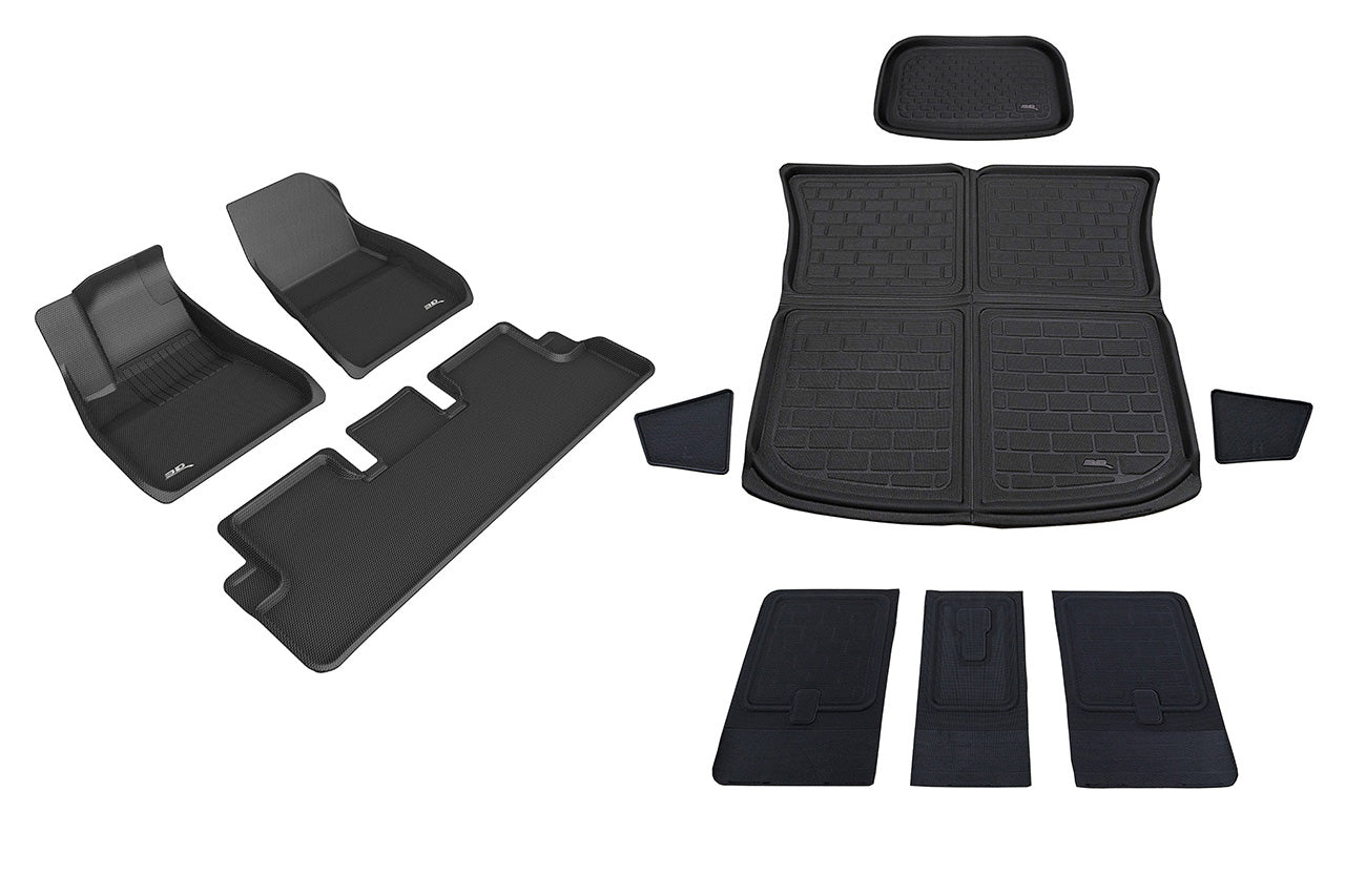 Tesla Model Y MAXpider 3D Elitect All-Weather Custom Fit Floor Liner Mats (Set of 3)