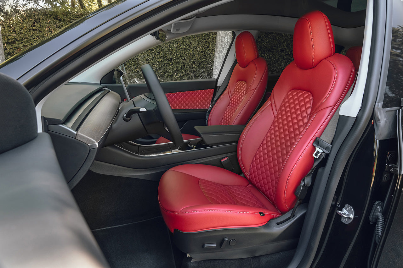 Tesla Model Y 5 Seat Interior Upgrade Kit - Signature Diamond Design