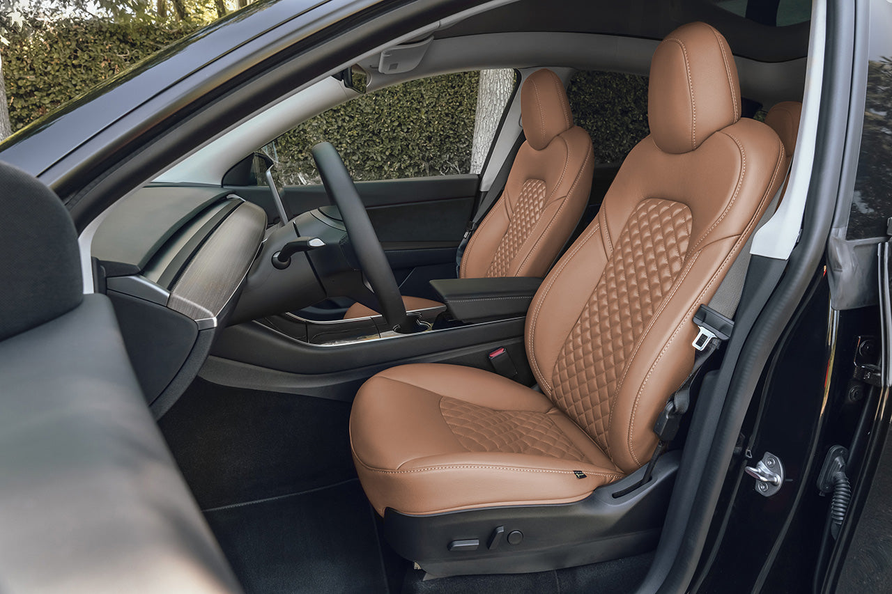 Tesla Model Y 5 Seat Interior Upgrade Kit - Signature Diamond Design